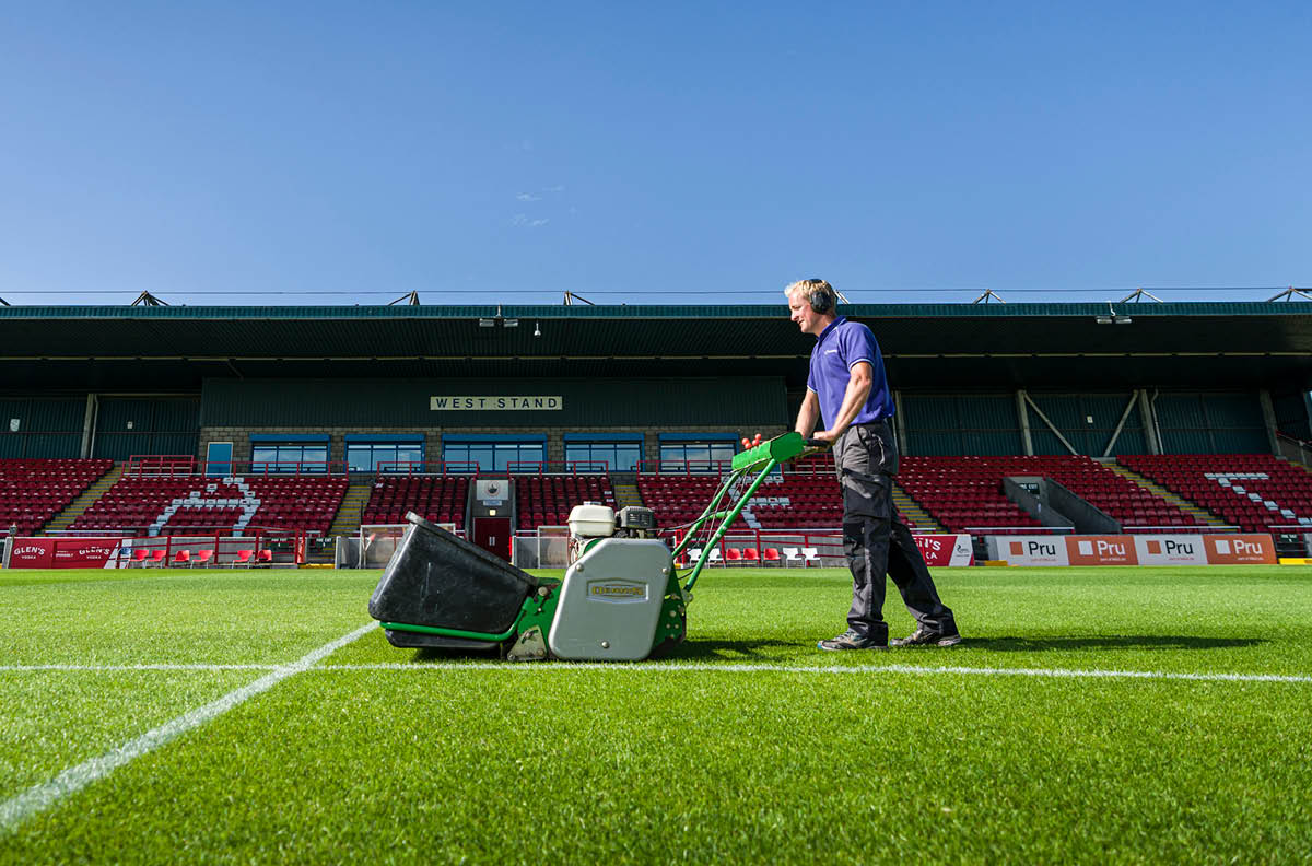 Examining football pitch maintenance at Stirling Albion FC